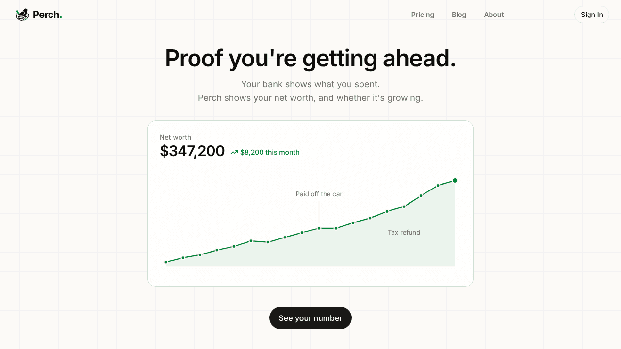 Perch website screenshot