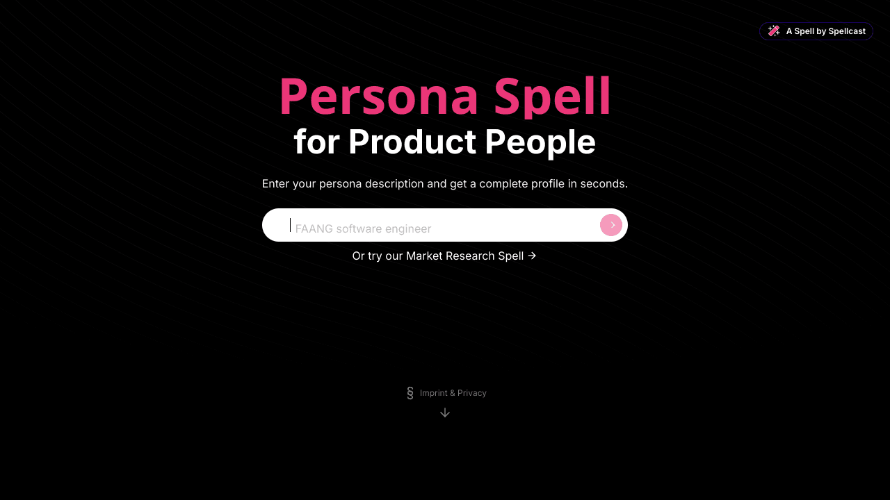 Persona Spell