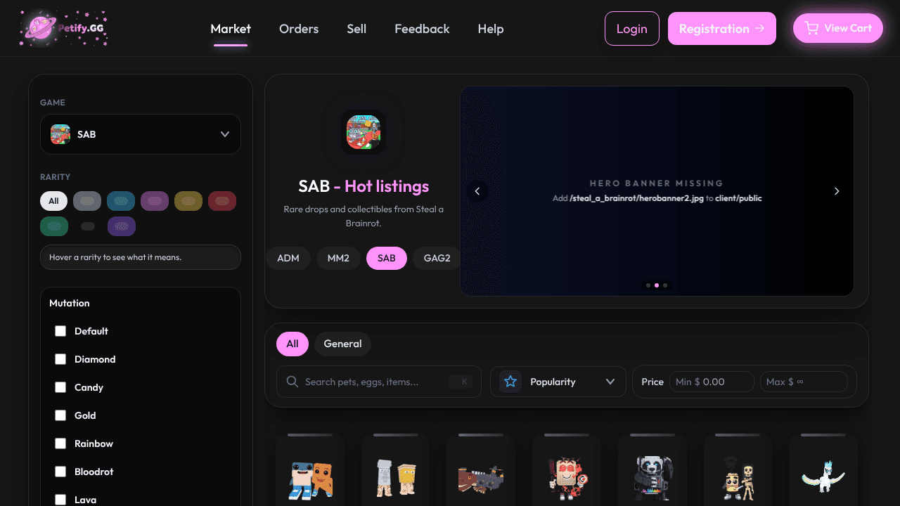 Petify website screenshot