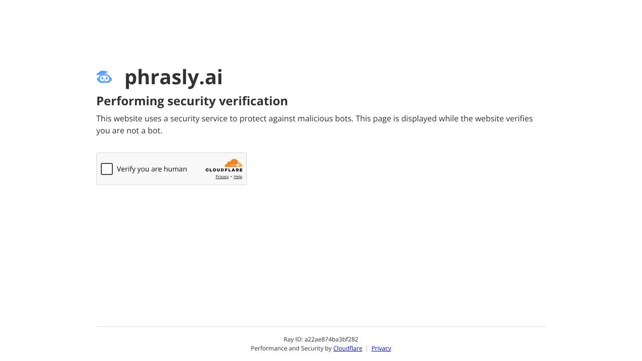 Phrasly.ai website screenshot