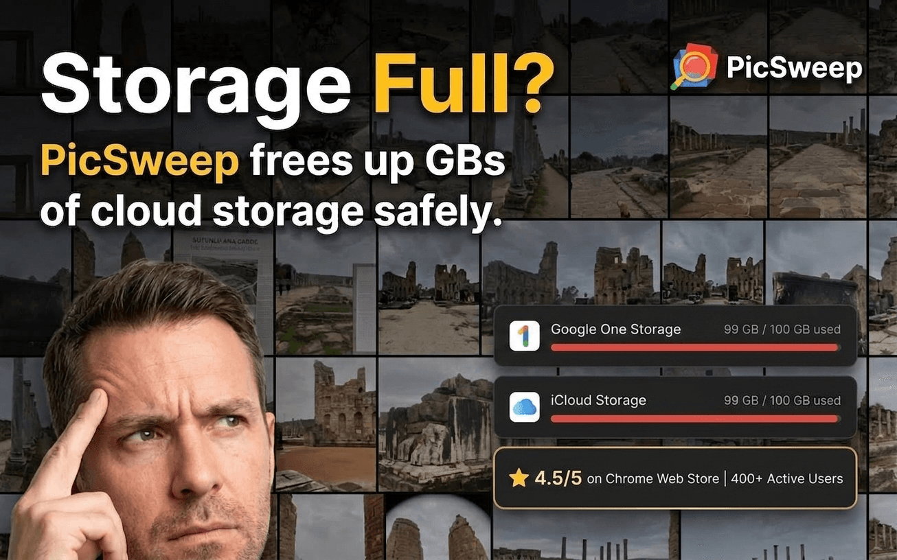 PicSweep - Photo Cleaner website screenshot