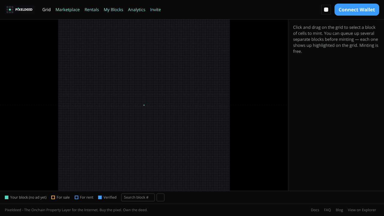 Pixeldeed website screenshot
