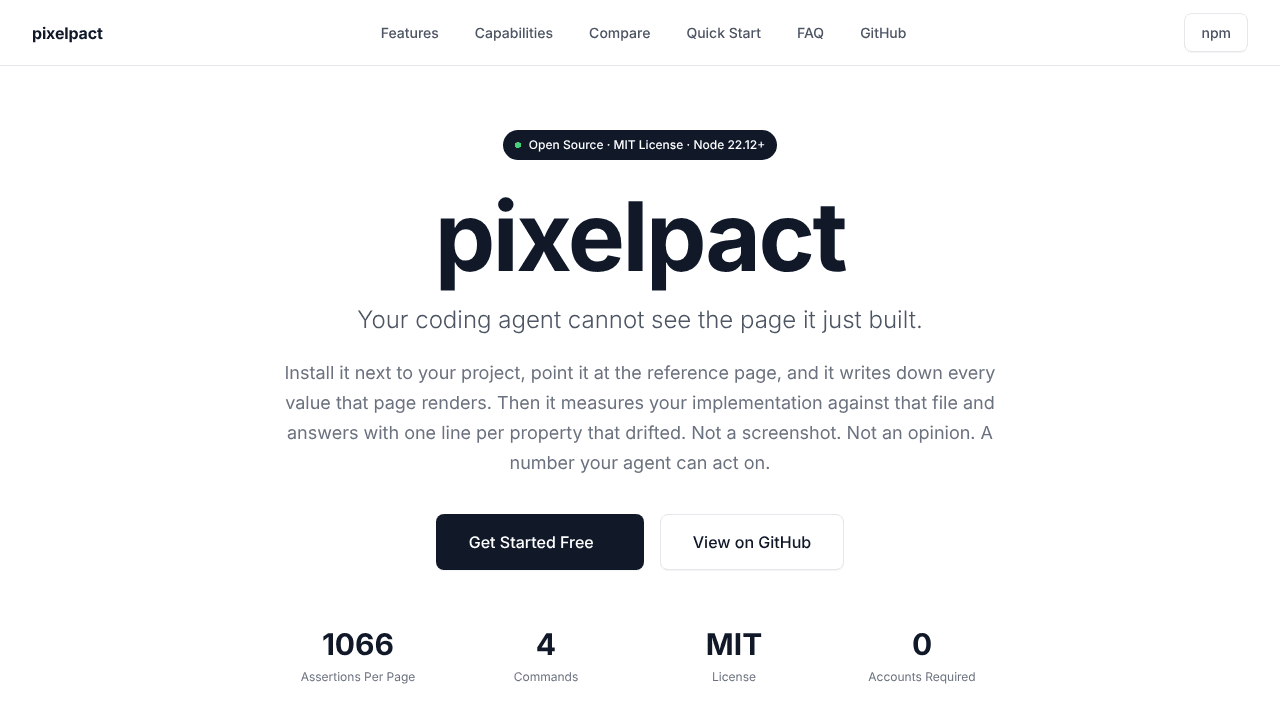 pixelpact website screenshot