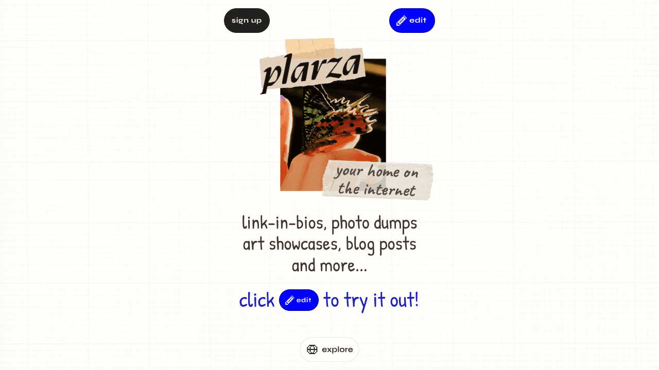Plarza website screenshot