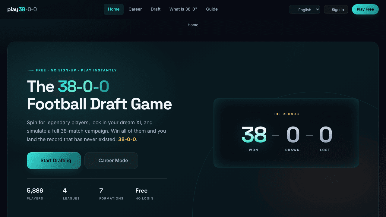 Play38-0-0 website screenshot