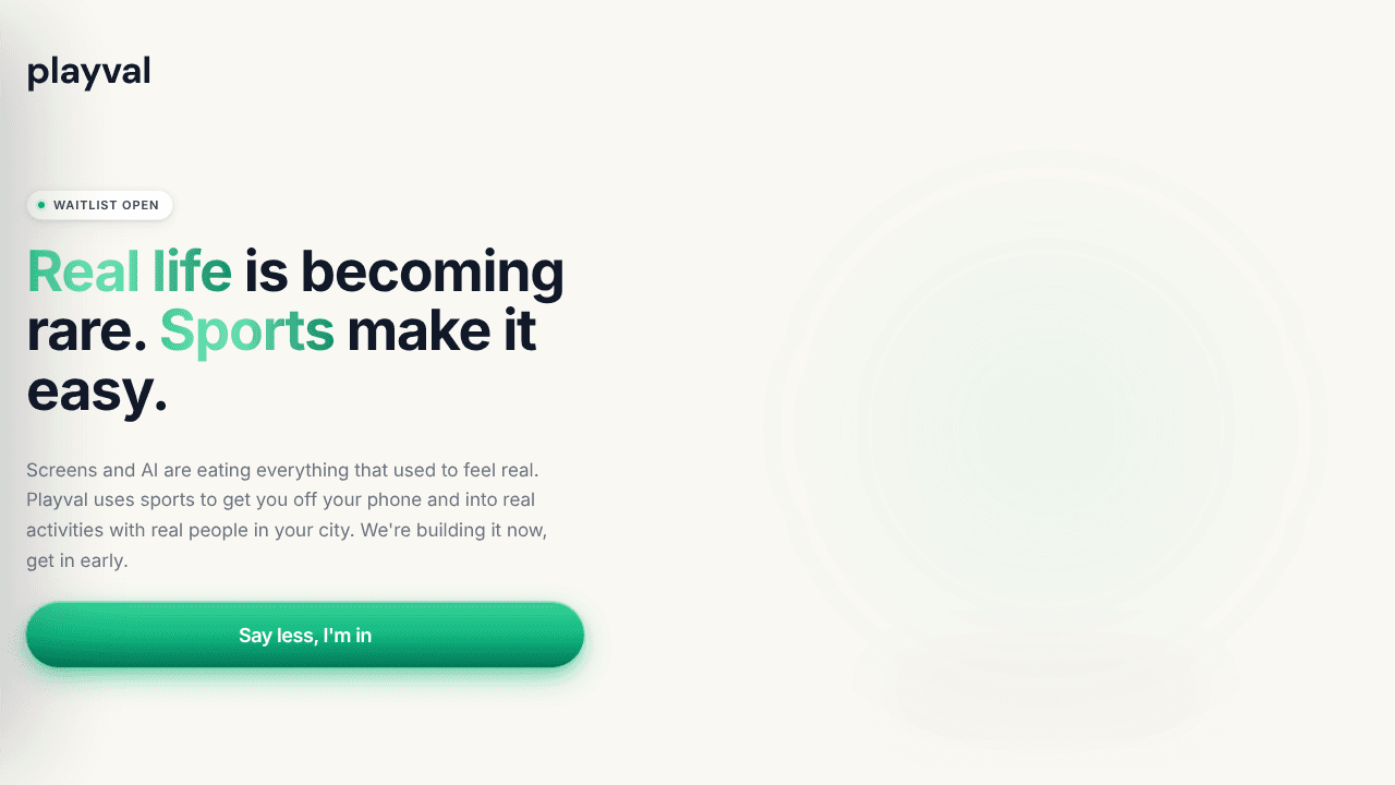 playval website screenshot