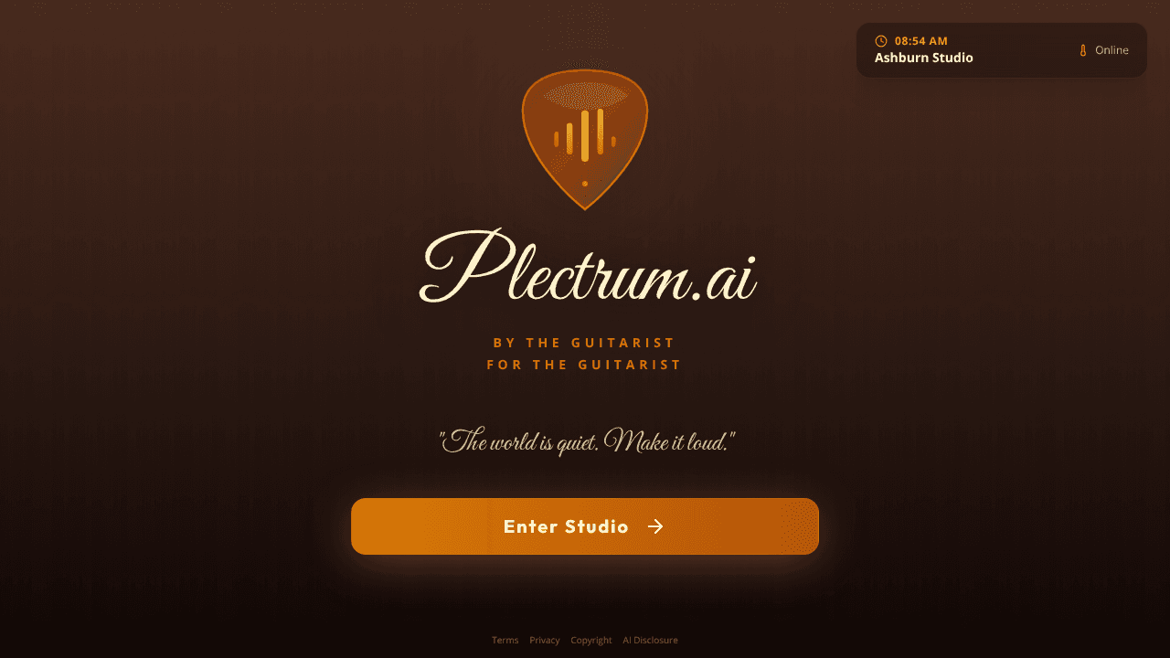 Plectrum website screenshot