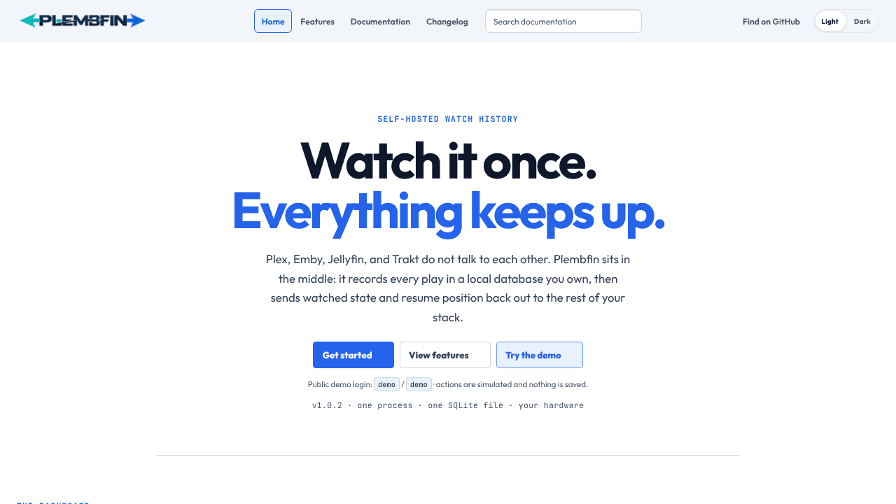 Plembfin website screenshot