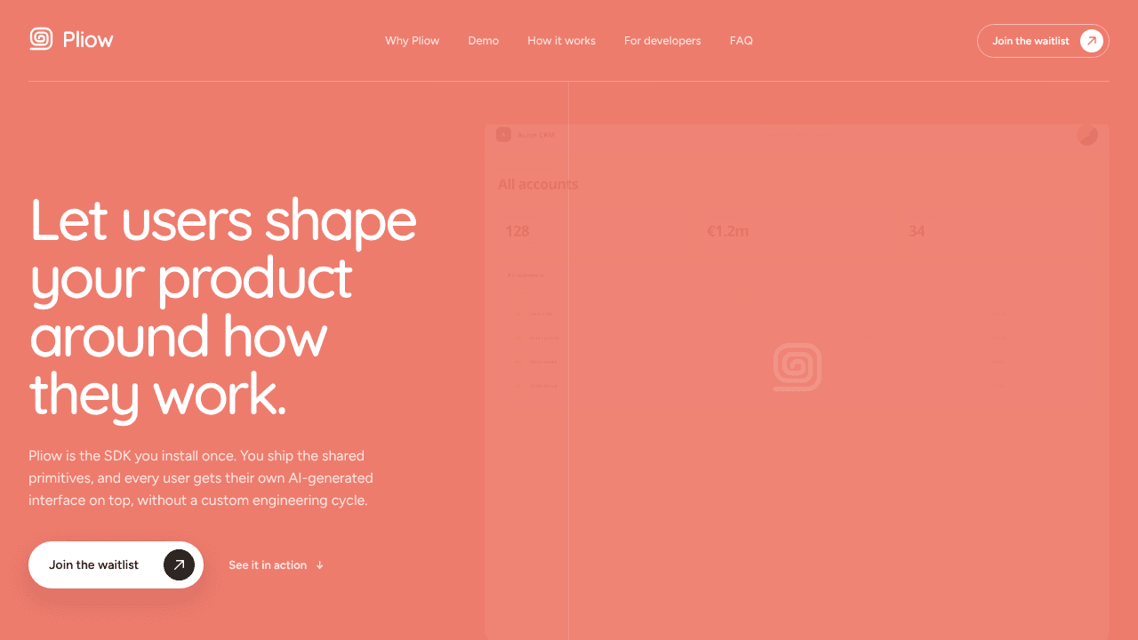 Pliow website screenshot