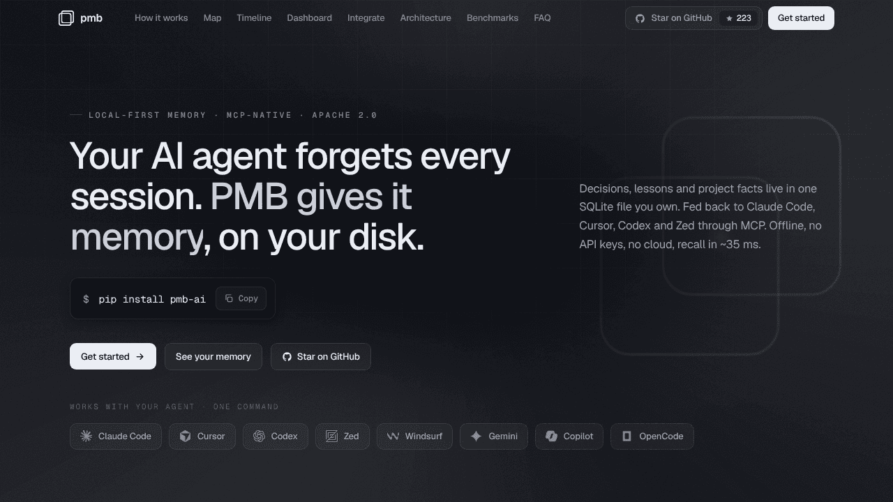 PMB website screenshot