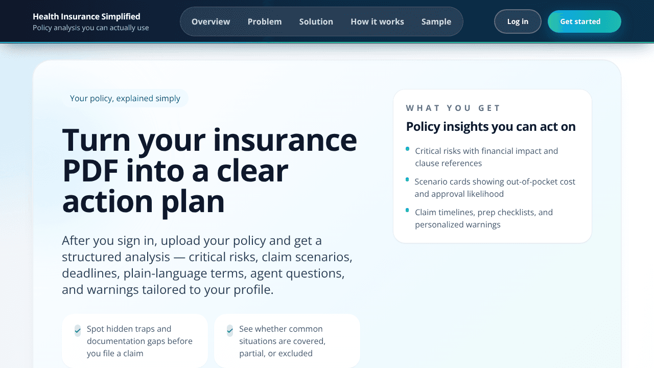 PolicyVibe website screenshot
