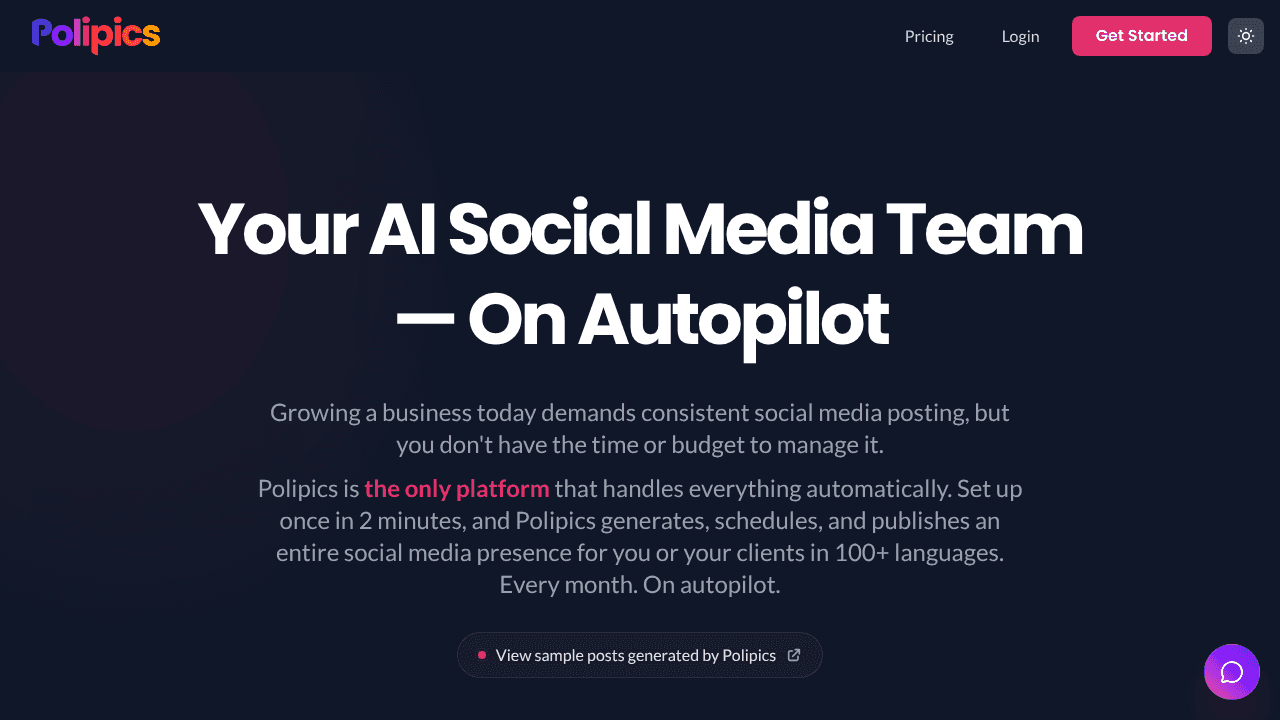 Polipics website screenshot