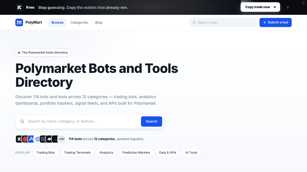 PolyMart website screenshot