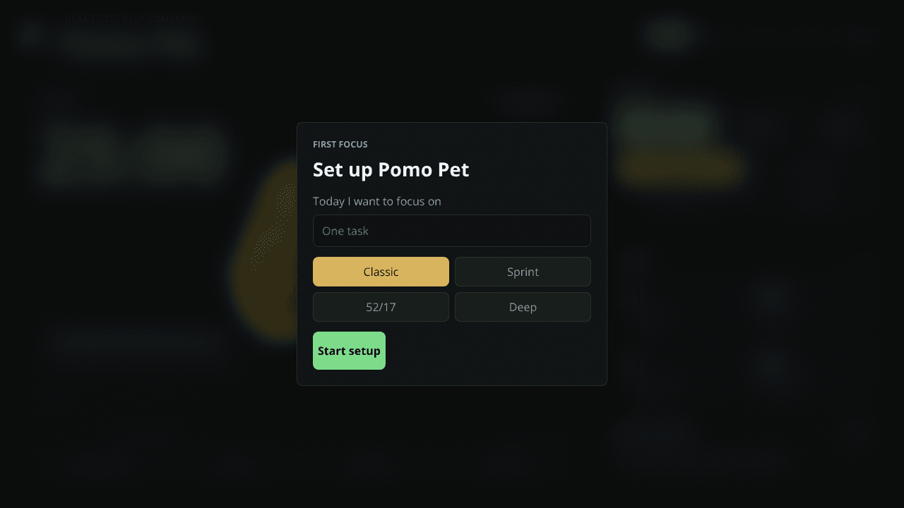 Pomo Pet website screenshot