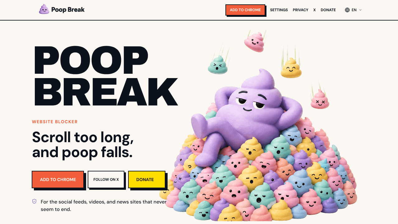 Poop Break website screenshot