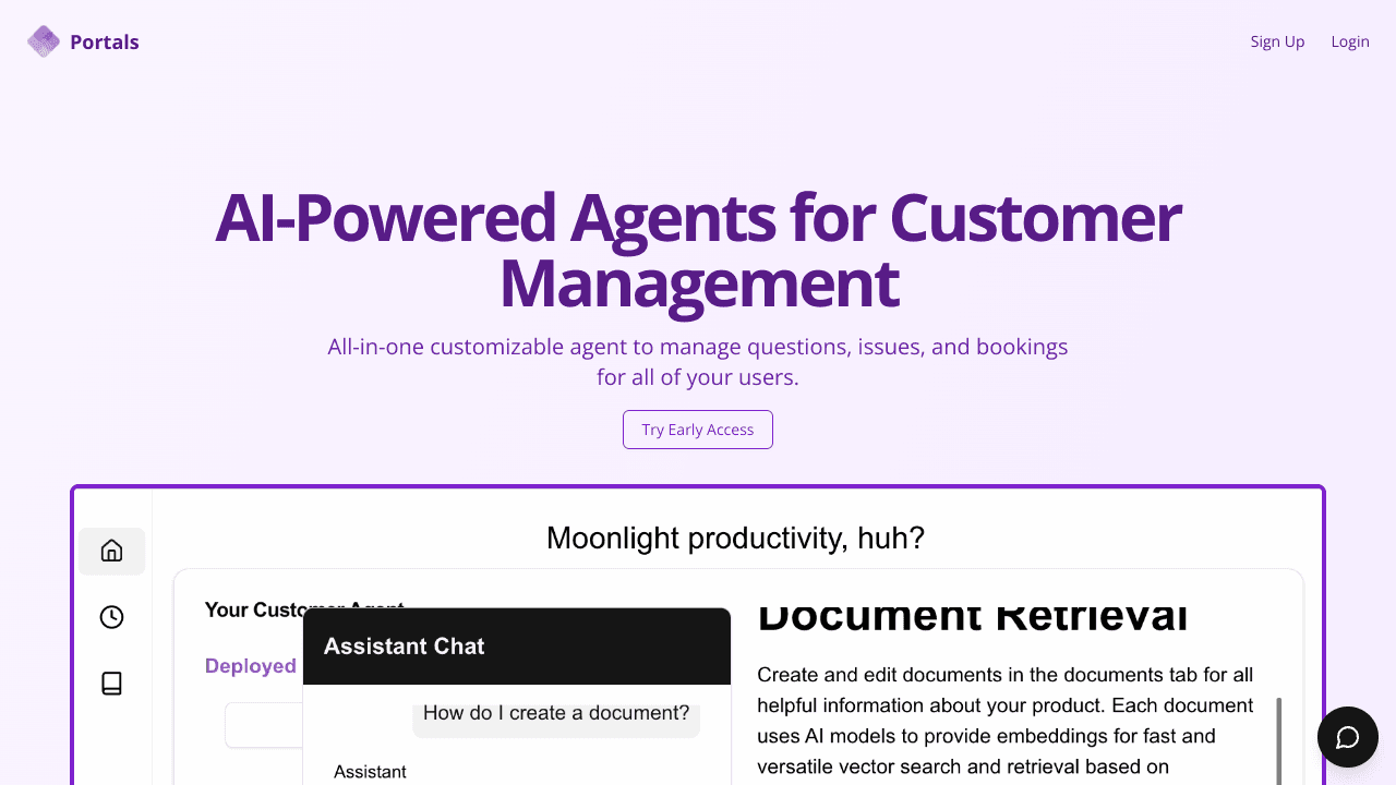 Portals AI Customer Support Agents