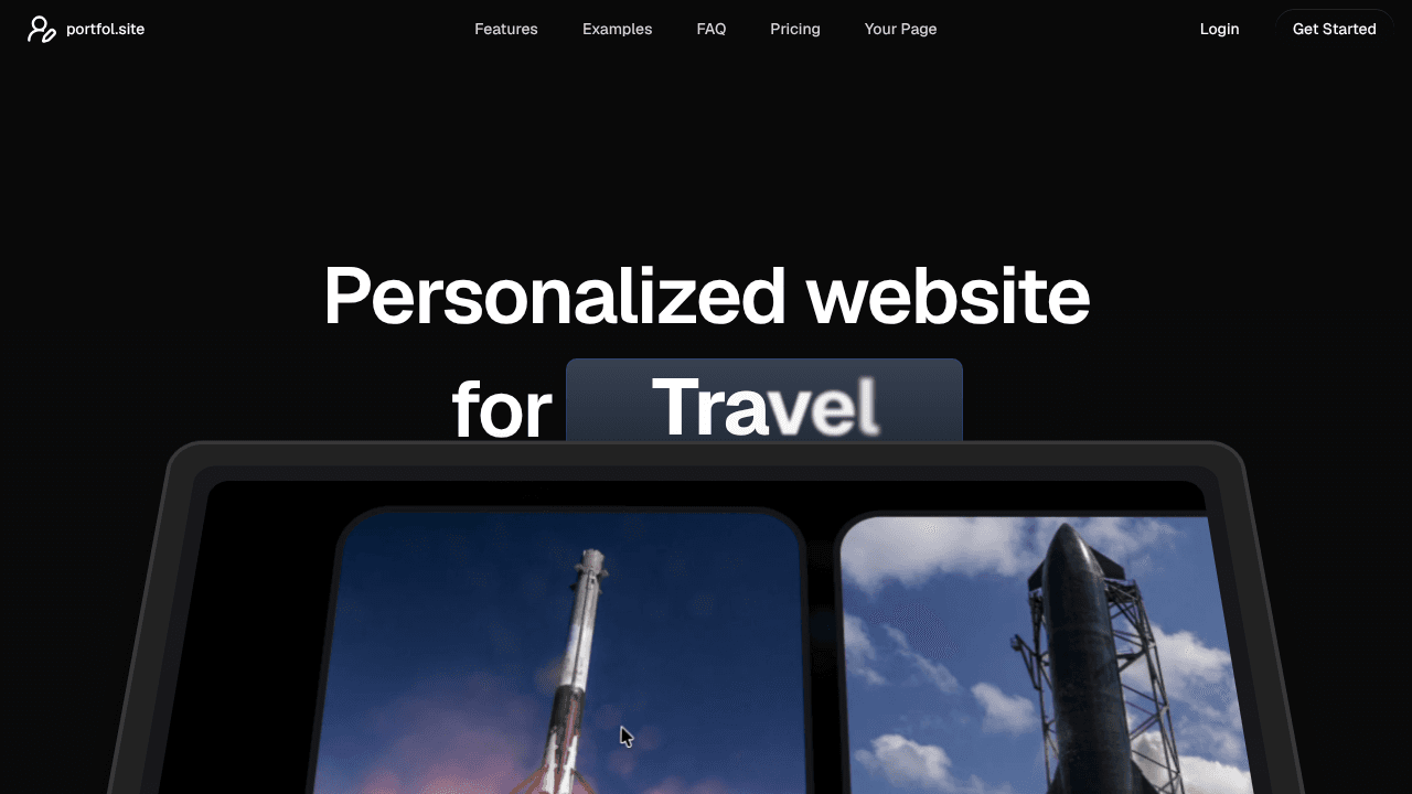 portfol.site website screenshot