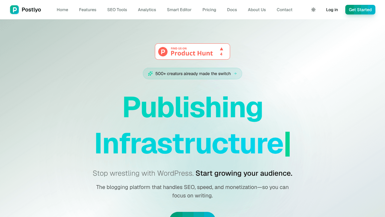 Postlyo website screenshot