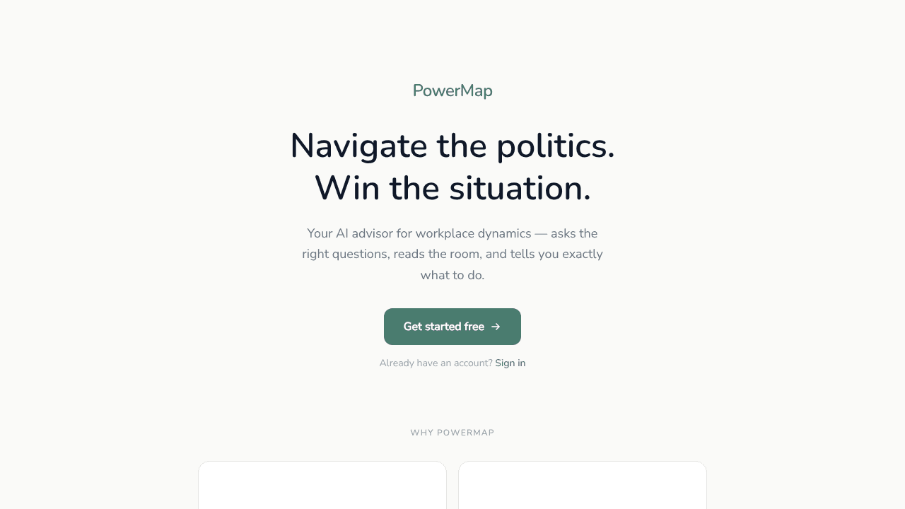 PowerMap Pro website screenshot