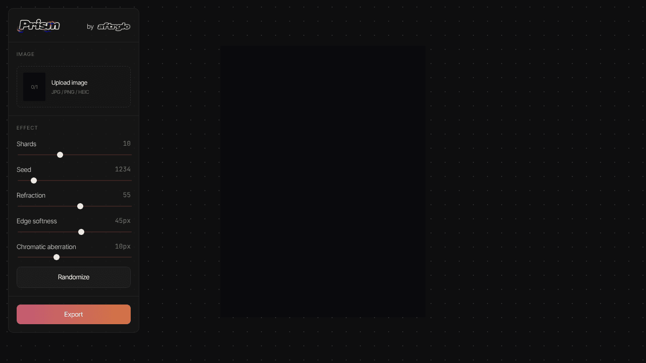 Prism by aftrglo website screenshot