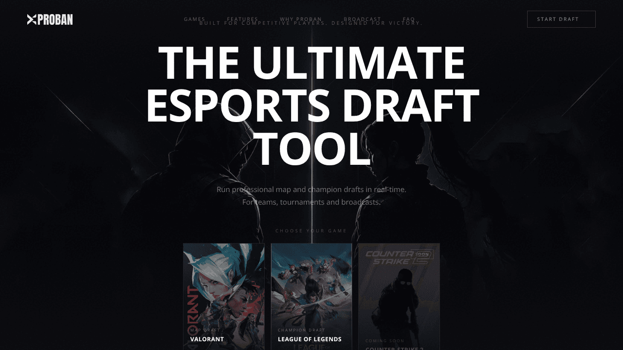 PROBAN website screenshot