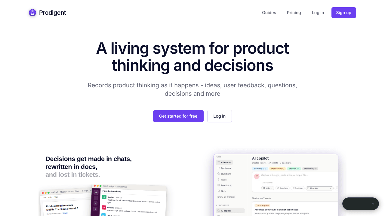 Prodigent website screenshot