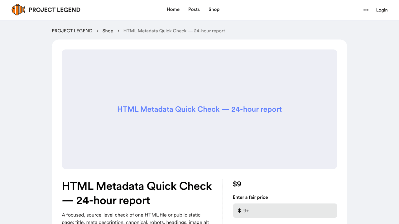 PROJECT LEGEND AI Launchboard website screenshot