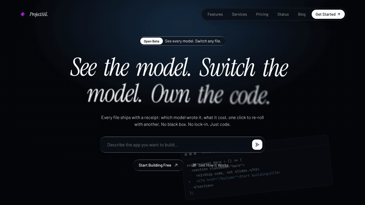 ProjectAAL website screenshot