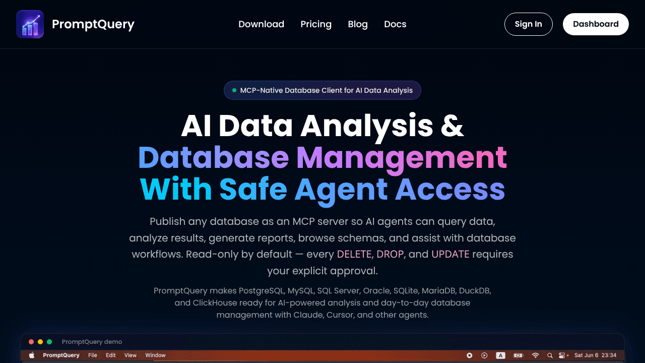 PromptQuery website screenshot
