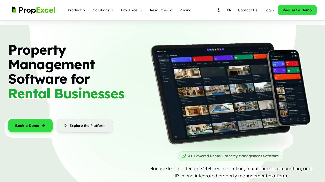 Property Management Software  website screenshot