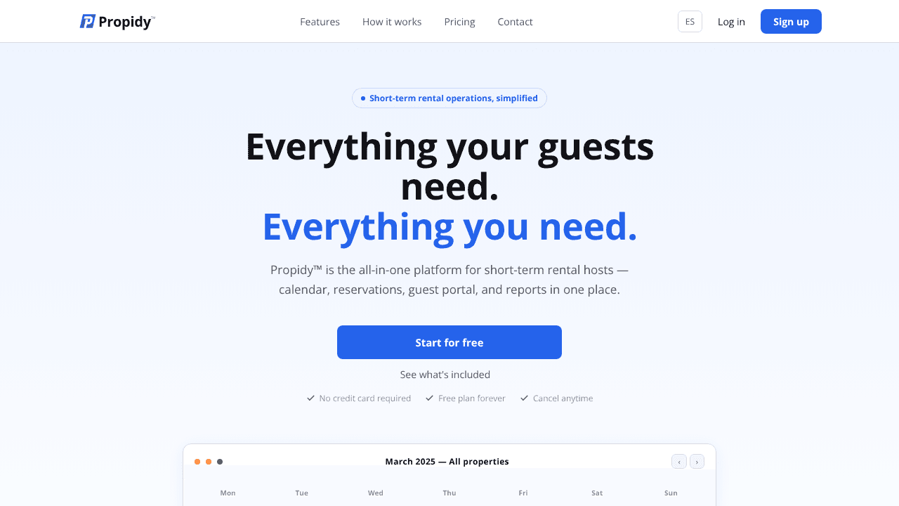 Propidy website screenshot