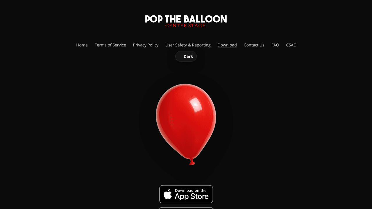 PTB: Center Stage website screenshot