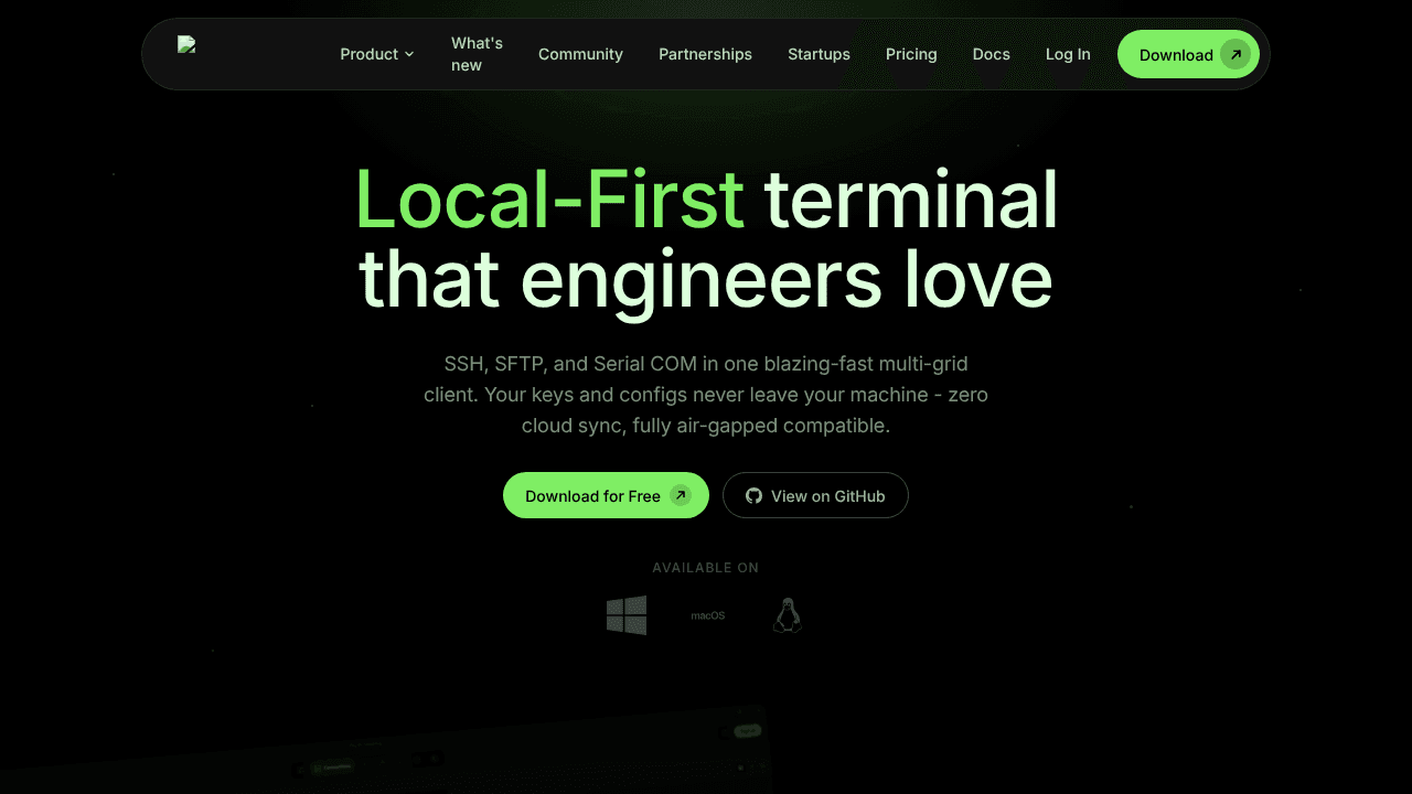 PtyXL website screenshot