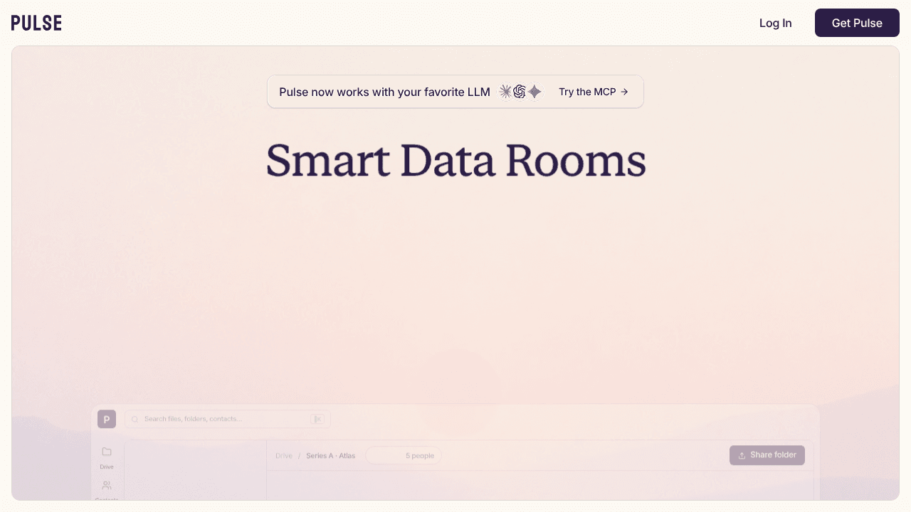 Pulse website screenshot