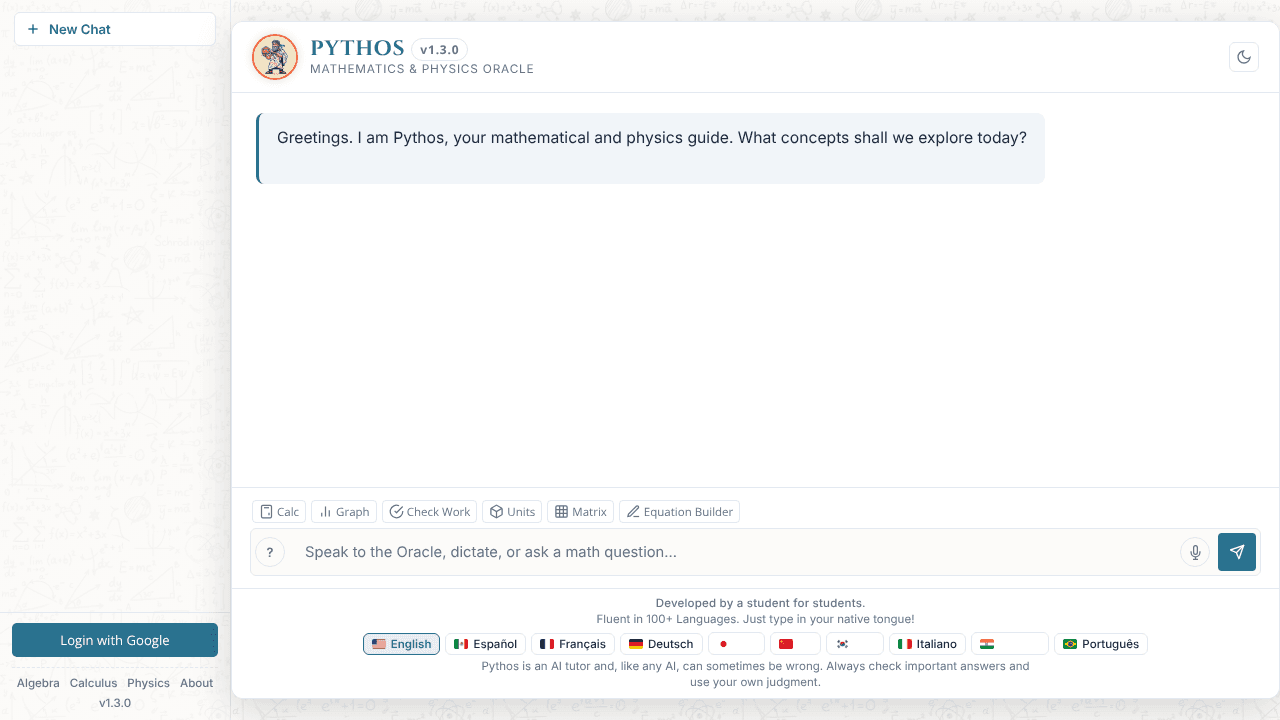 Pythos website screenshot
