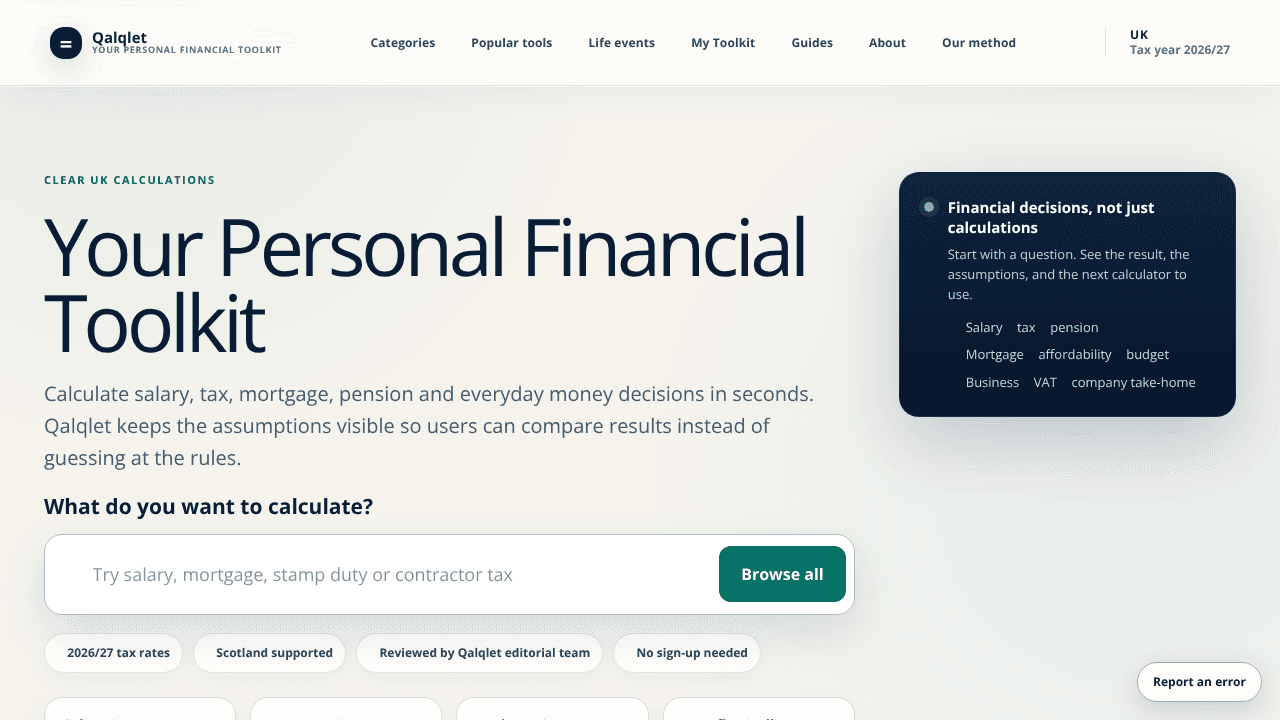 Qalqlet website screenshot