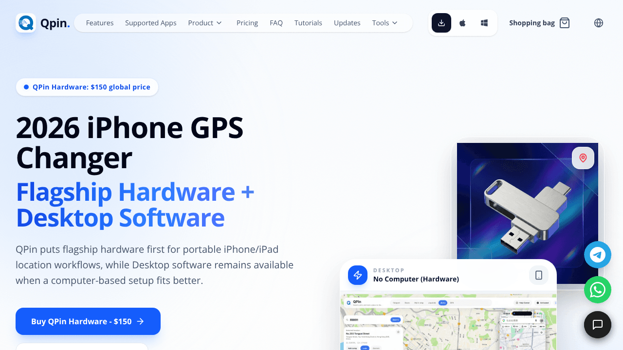 QPin website screenshot
