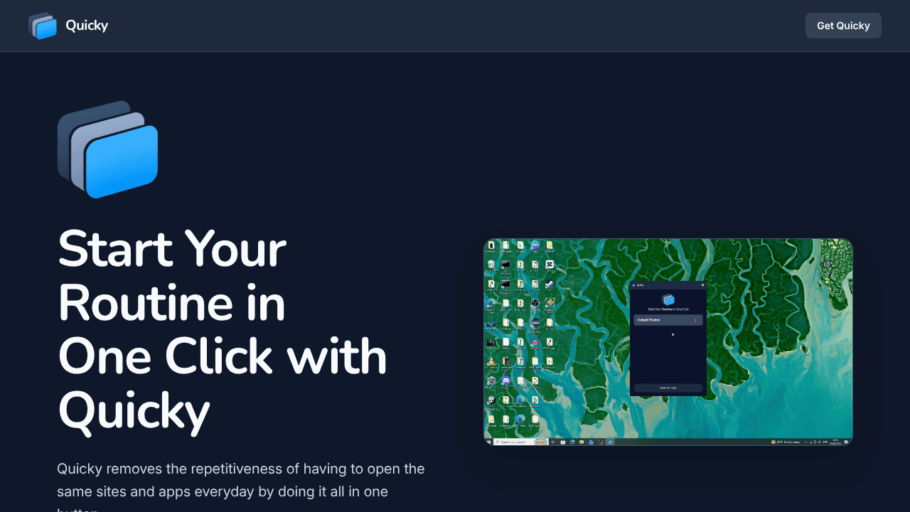 Quicky website screenshot