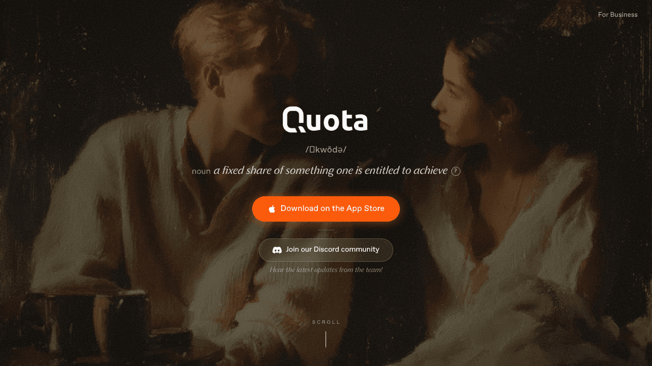 ‎Quota website screenshot