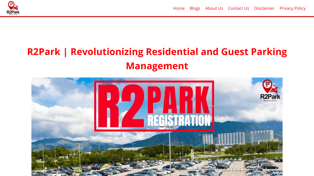 R2Park Registration