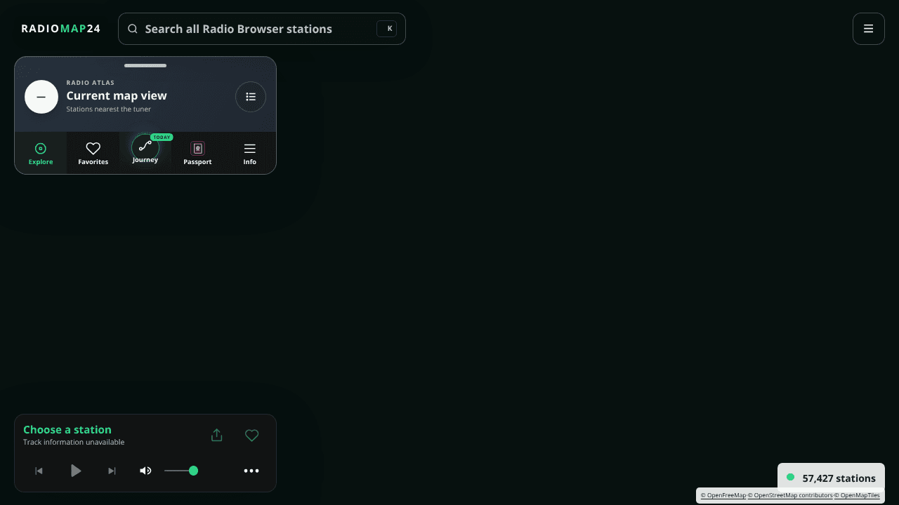 RadioMap24 website screenshot