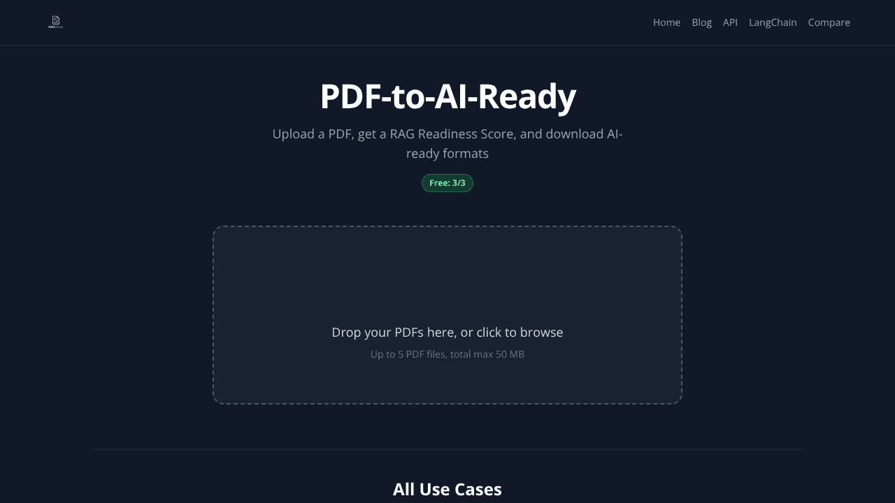 RAGCheck website screenshot