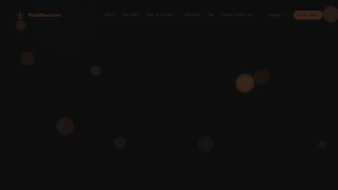 RaidBeacon website screenshot
