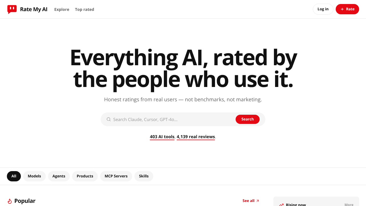 rate-my-ai website screenshot