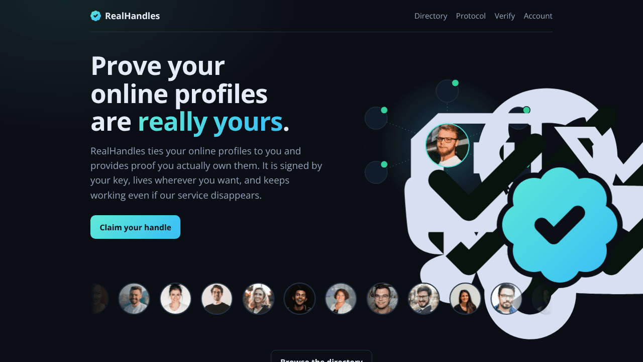RealHandles website screenshot
