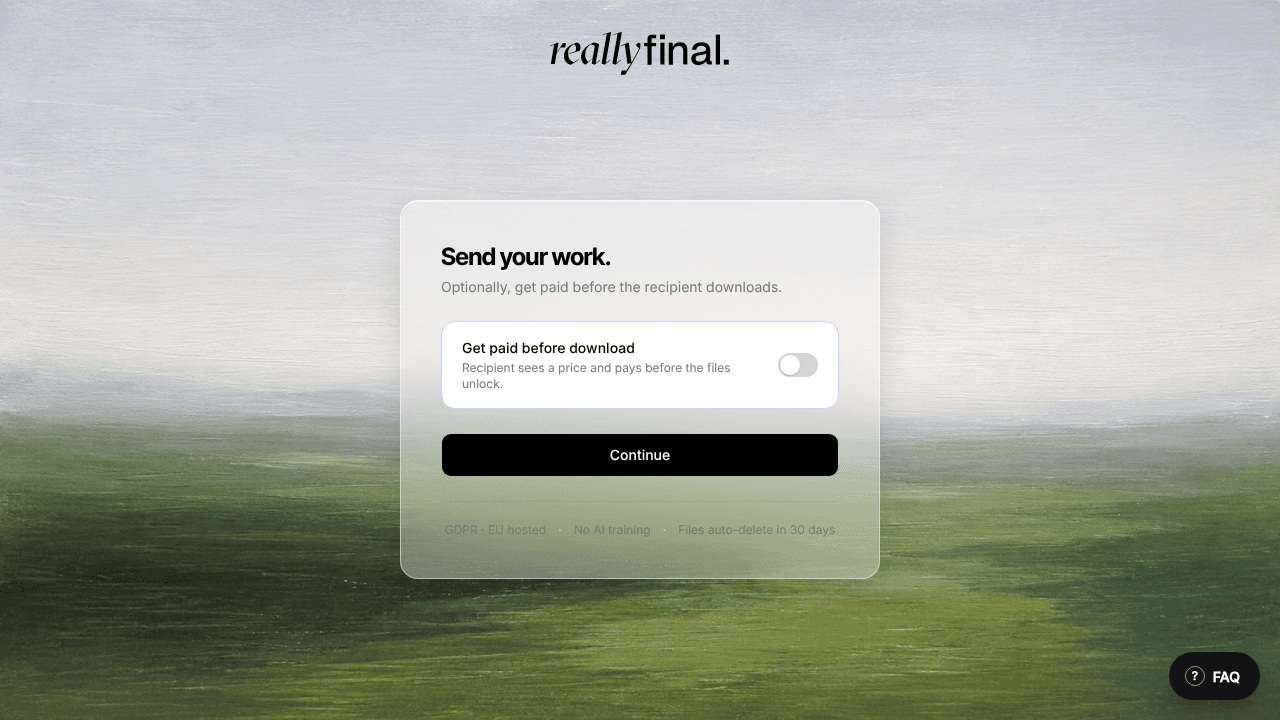 reallyfinal website screenshot