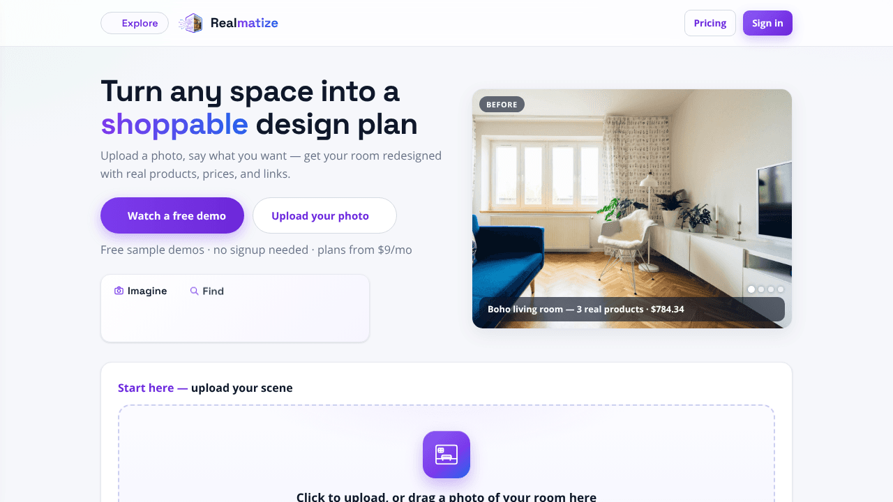 Realmatize™ website screenshot