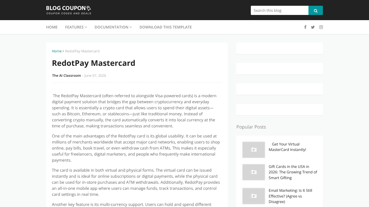 Redotpay website screenshot