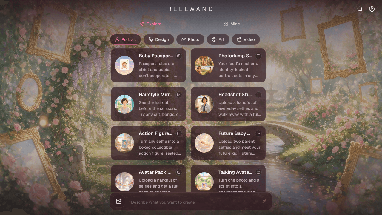 ReelWand website screenshot