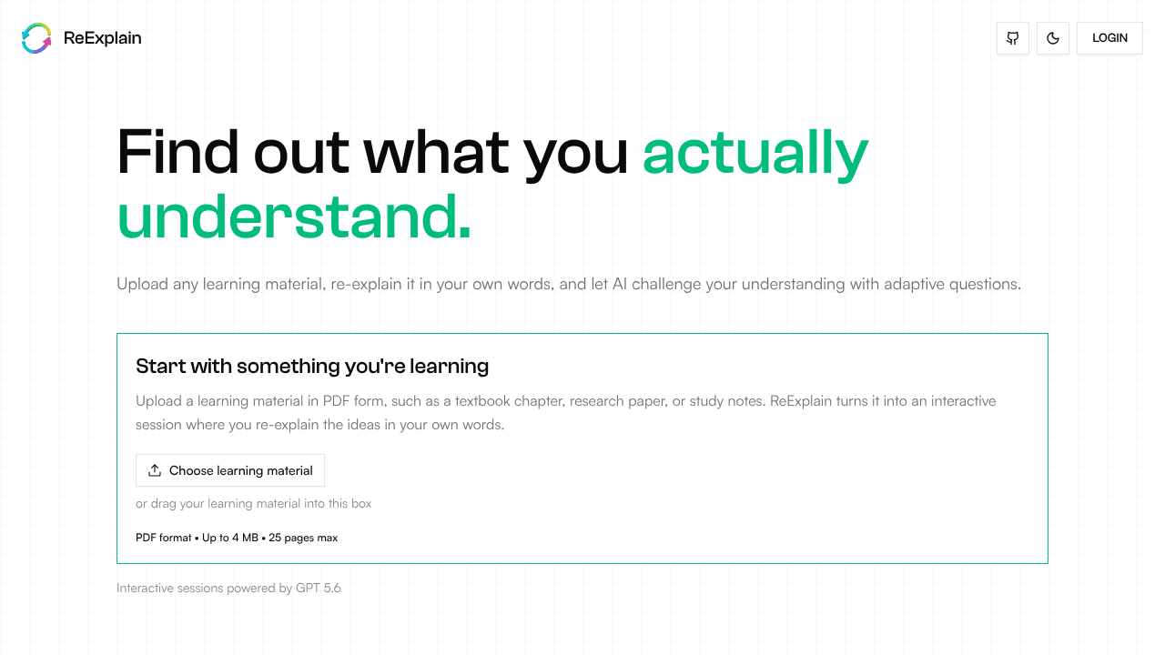 ReExplain website screenshot